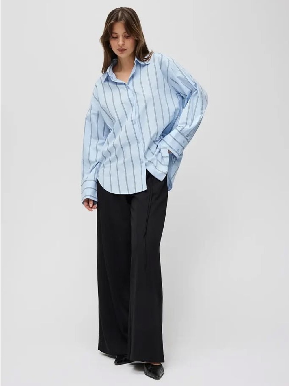 All:row The Erica Top in blue stripe size small